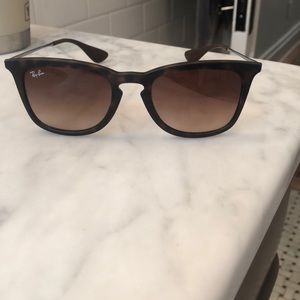 matte brown ray bans